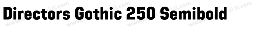 Directors Gothic 250 Semibold Regul字体转换